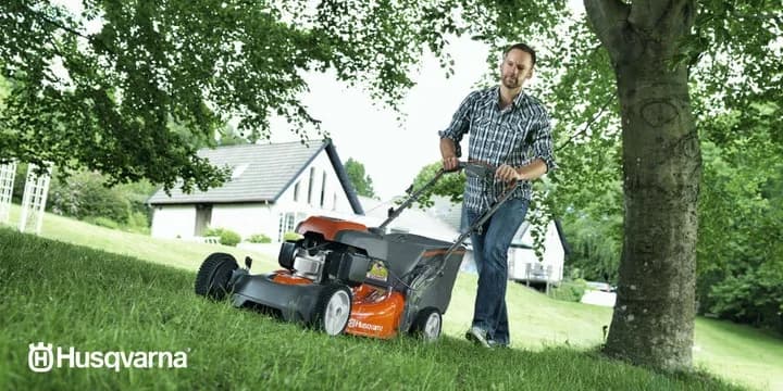 Trabajar con un cortacesped Husqvarna : Como arrancarlo