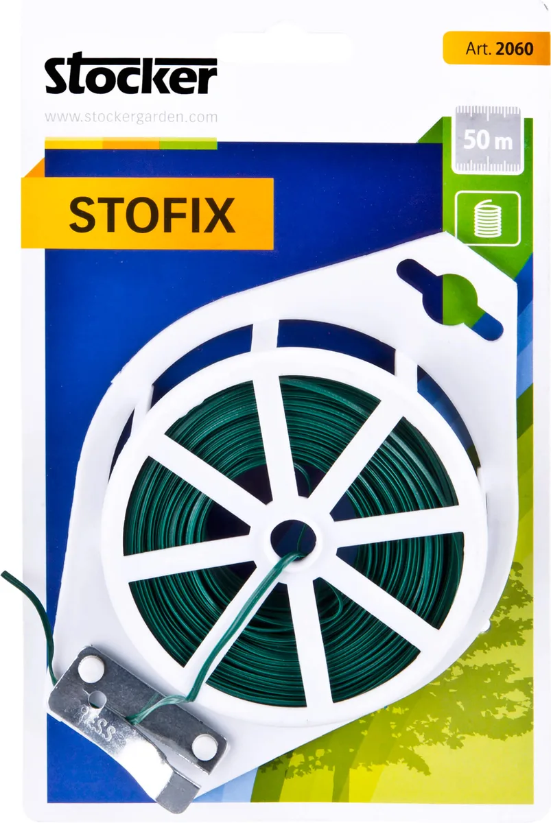 Alambre Plastificado Verde Stofix 50m — foto principal