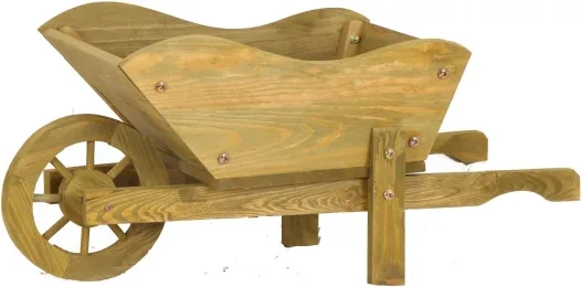 Carretilla Plantador de Madera Pequeña — foto principal