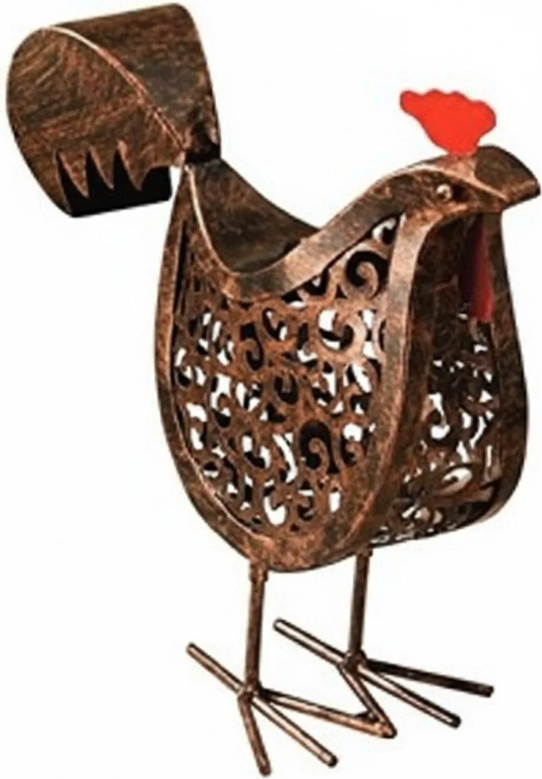 Gallina Metalica Led Cabeza Abajo — foto principal