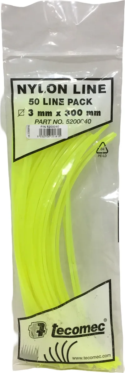 Hilo Nylon Desbrozadora Cuadrado Trimmer 50 Piezas 3.00 mm — foto principal