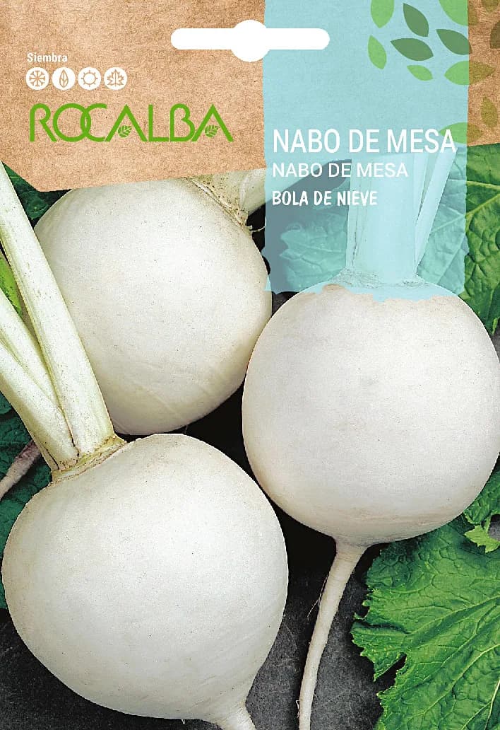 Semilla Nabo de Mesa Bola de Nieve — foto principal