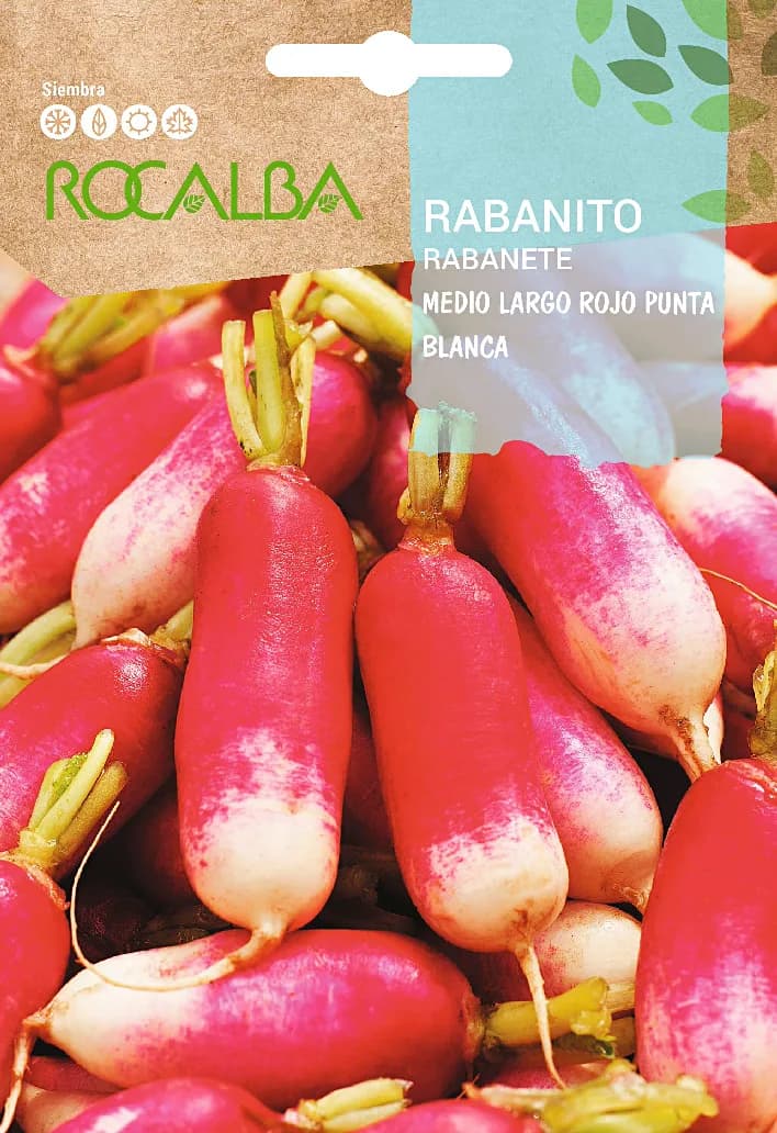 Semilla Rabanito Medio Largo Rojo Punta blanca — foto principal