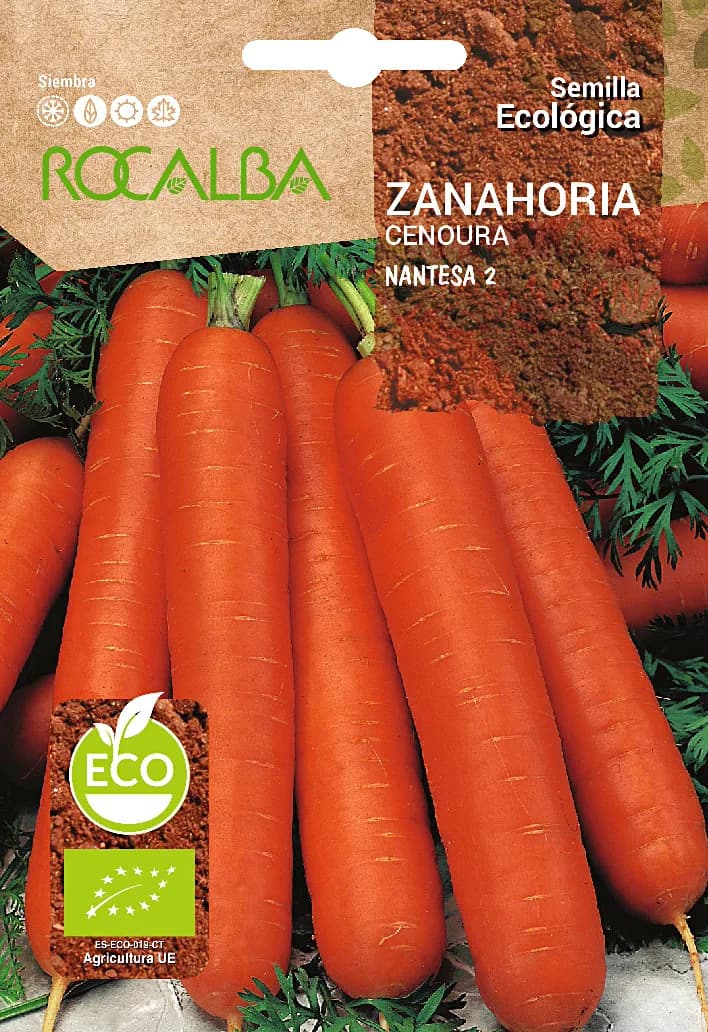 Semilla Ecologica Zanahoria Nantesa 2 — foto principal