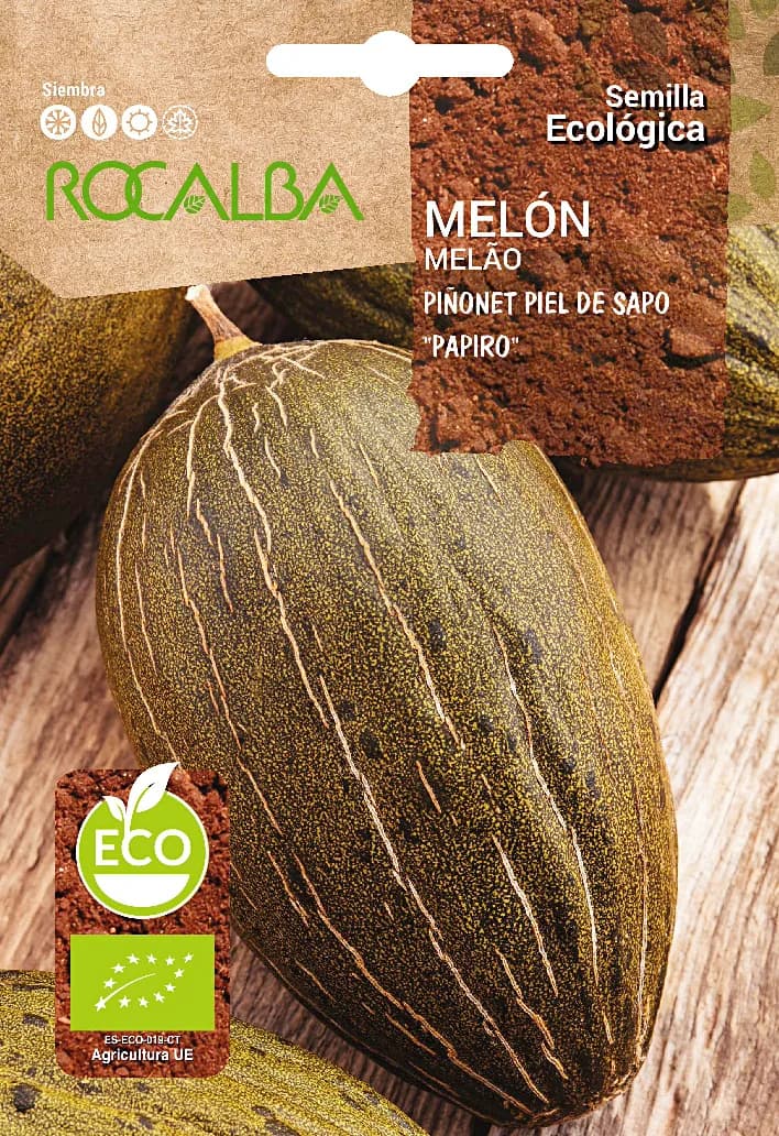 Semilla Ecologica Melon Piñonet Piel de Sapo "papiro" 3 gr — foto principal