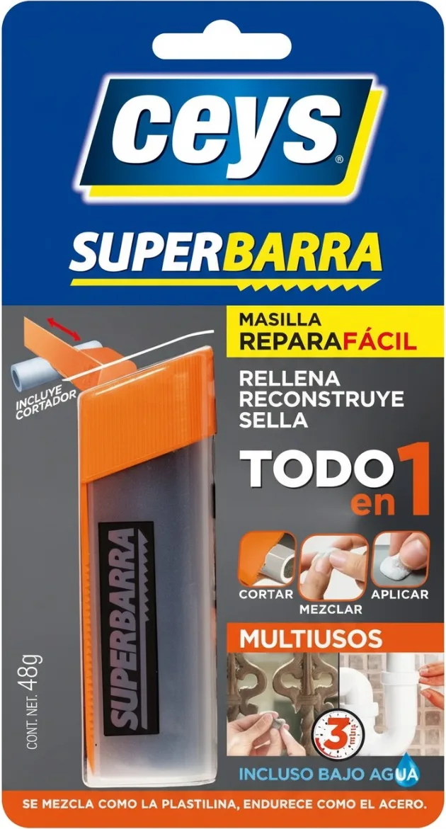 Masilla Reparadora Epoxi Multi Superbarra 48gr Ceys — foto principal