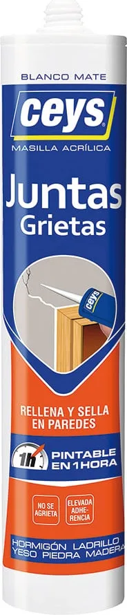 Masilla Acrilica Sella Ceys Juntas y Grietas Blanco Cartucho 280ML — foto principal