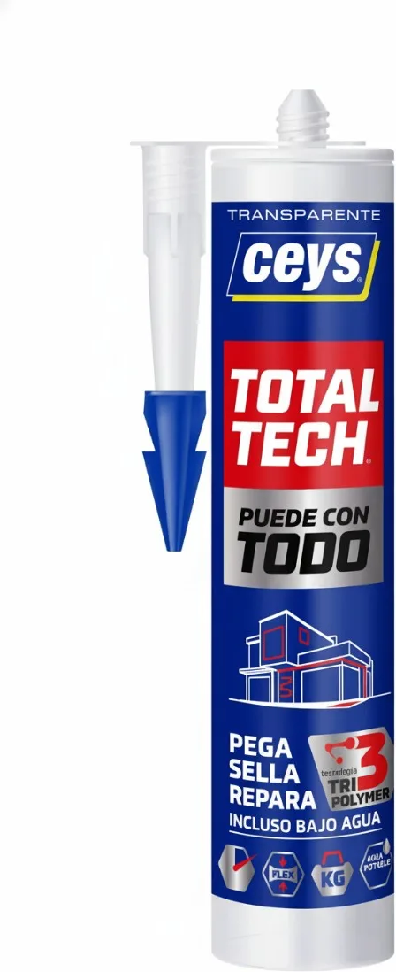 Masilla Ceys Total Tech Transparente 290 ml — foto principal