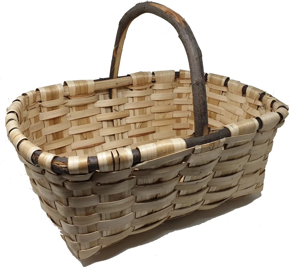 Cesta Madera Rectangular Artesanal Nº4 — foto principal