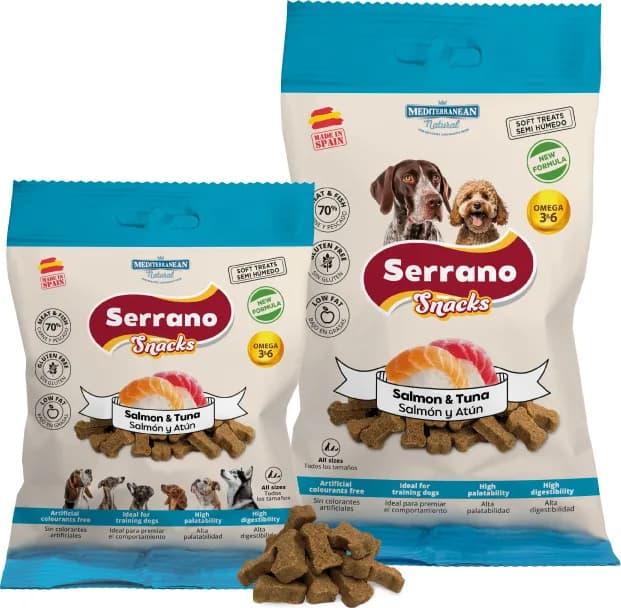 Snack Serrano Perros Salmon y Atun Bolsa 85 gr — foto principal