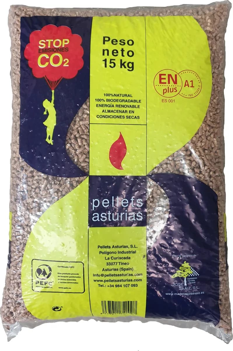 Pellet Asturias 15 kg — foto principal