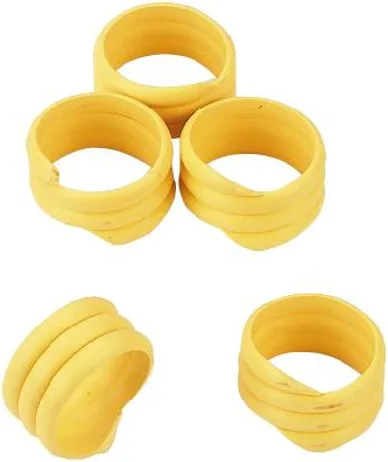 Marca Espiral Gallinas 16mm Amarillo 20 Unidades — foto principal