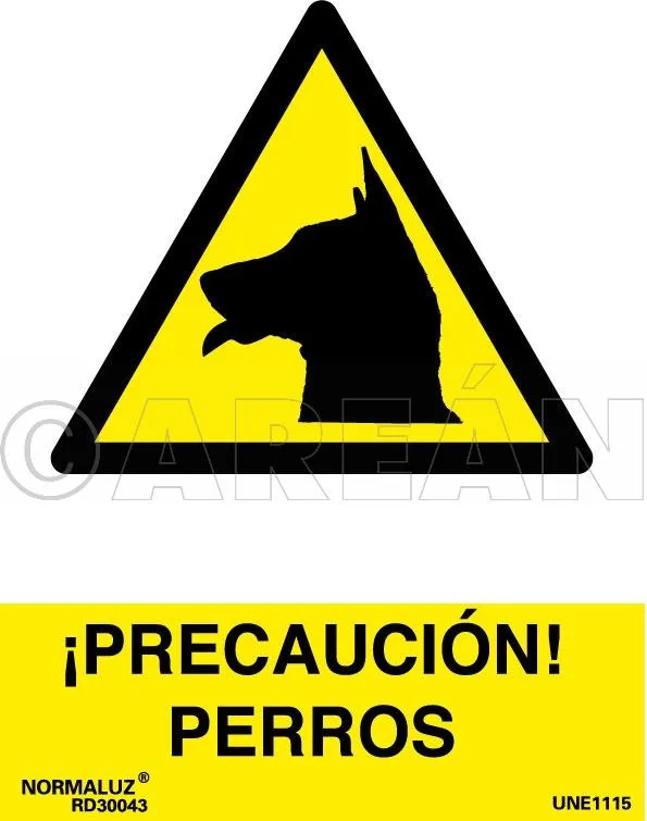 Señal Cuidado con Perro 20x29x30 — foto principal