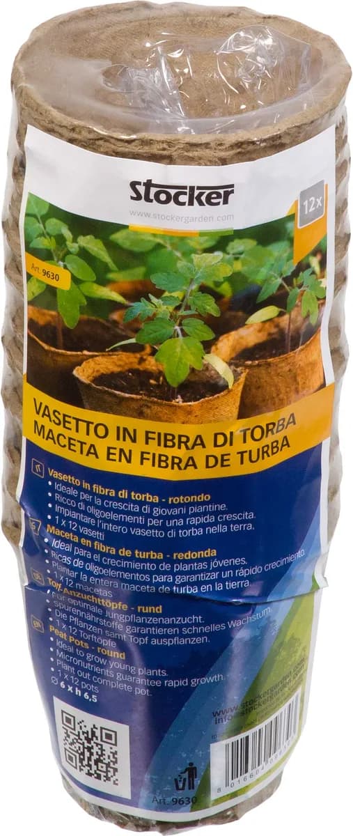 Macetas de Fibra de Turba Biodegradable 6x6 — foto principal