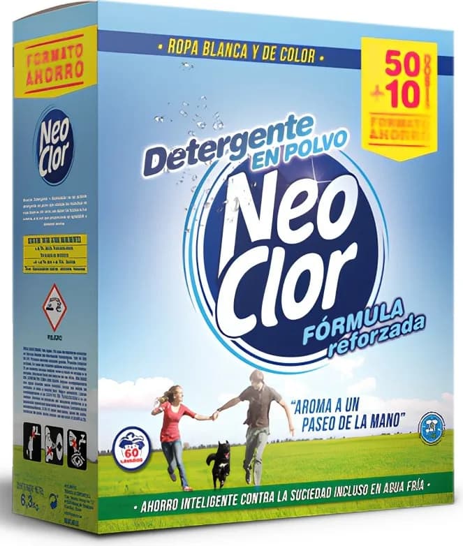Detergente en Polvo Lavadora Neoclor 50+10 Env 3,75kg — foto principal
