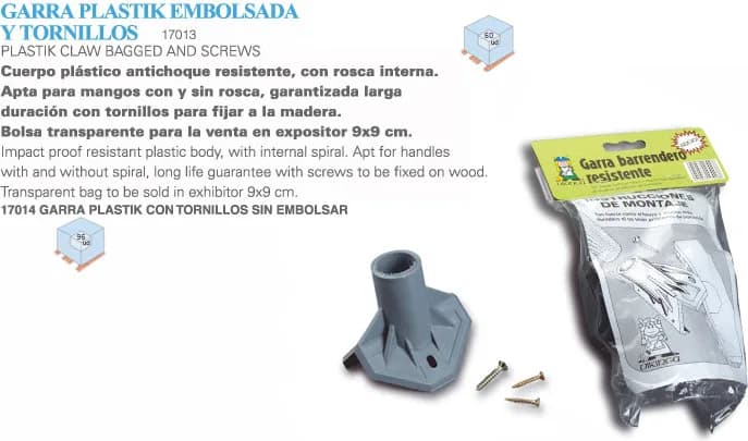 Garra Plastik con Tornillos — foto principal