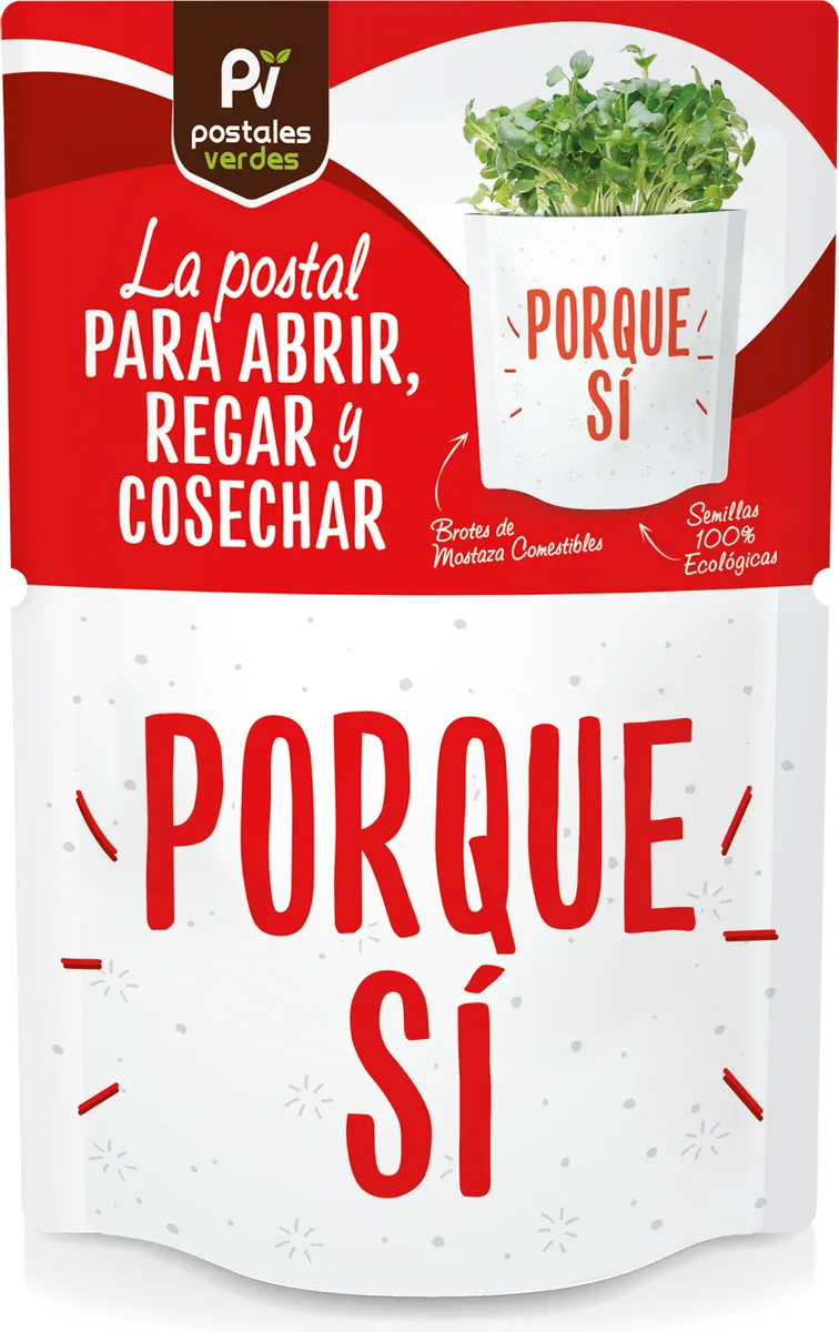 Postal Porque Si -germinados Mostaza — foto principal