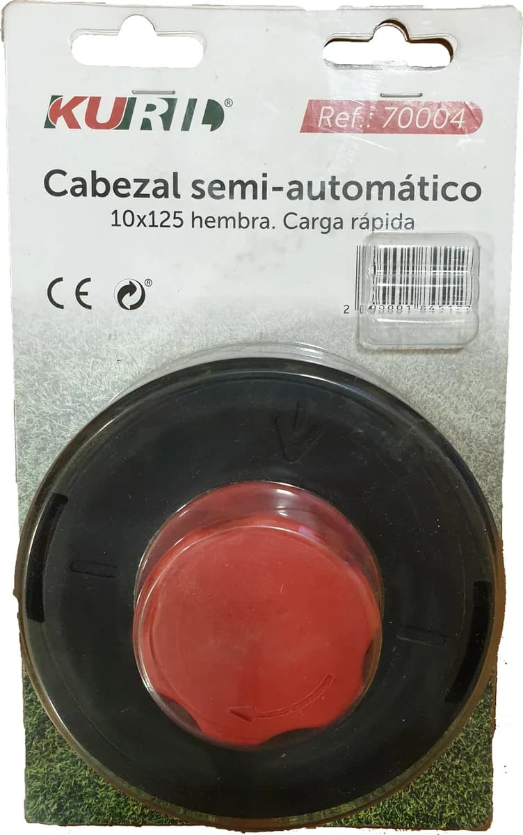 Cabezal Desbrozadora Semi-automatico Rojo 10x125 Hembra. Carga Rapida — foto principal