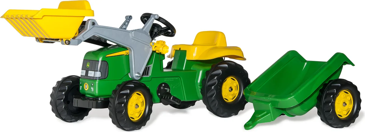 Tractor Bulldozer con Remolque John Deere — foto principal