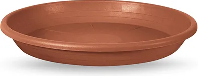 Plato Cilindro Plastico Marron 22cm — foto principal