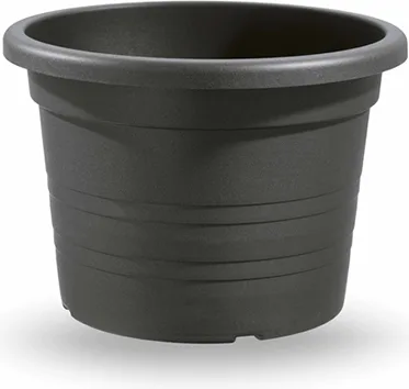 Maceta Cilindro Plastico Antracita 16cm — foto principal