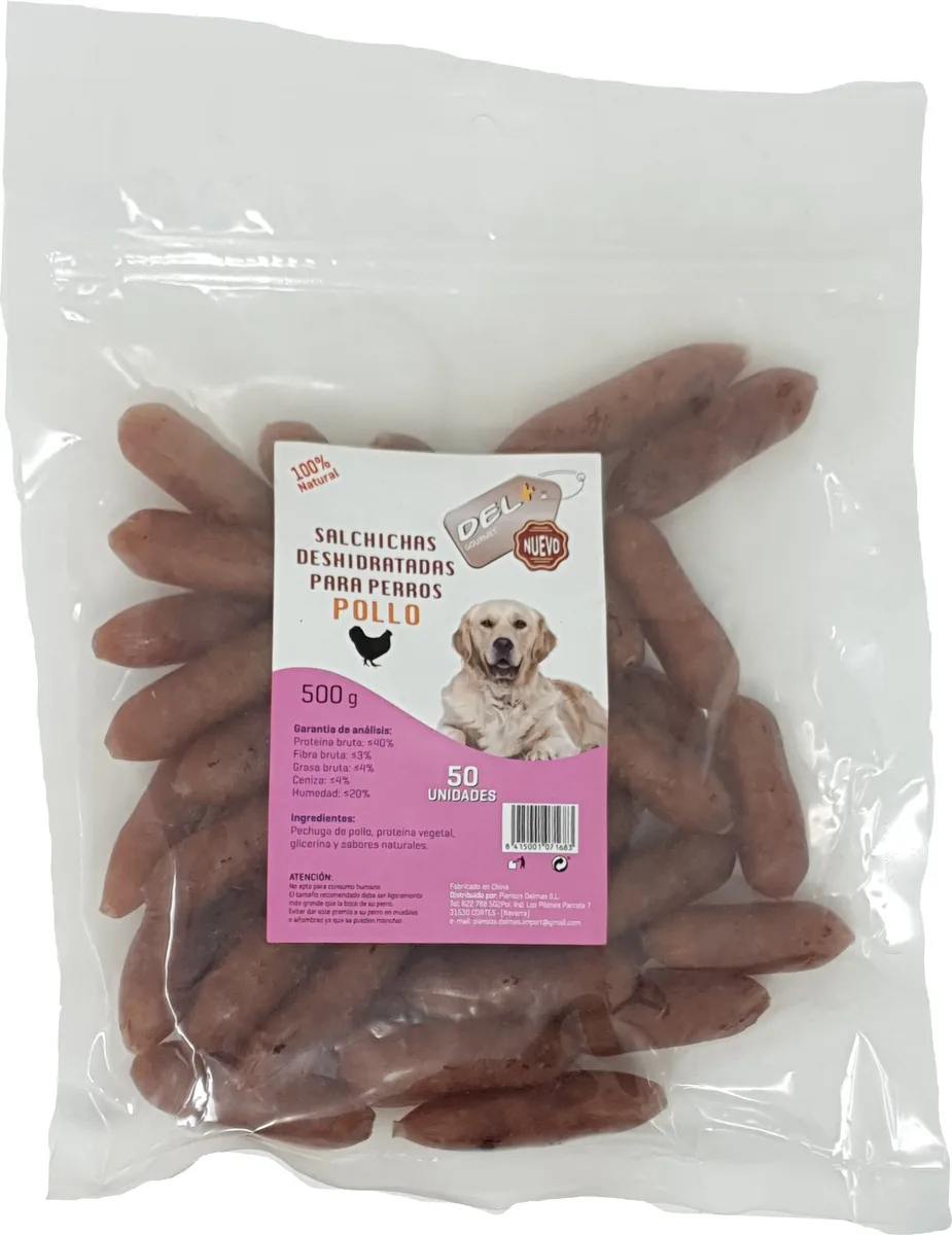 Salchichas Deshidratadas Pollo 50ud — foto principal