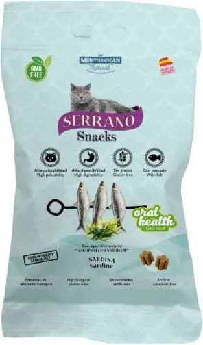 Snack Serrano Gatos Bolsa 50gr Sardina Salud Bucal — foto principal