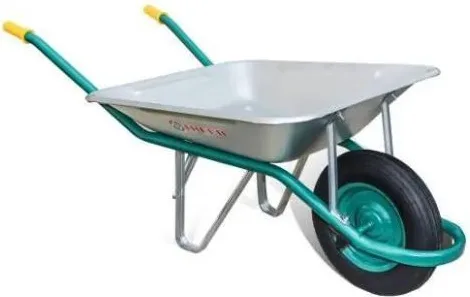 Carretillo Galvanizada Rueda Neumatica 60 Litros — foto principal