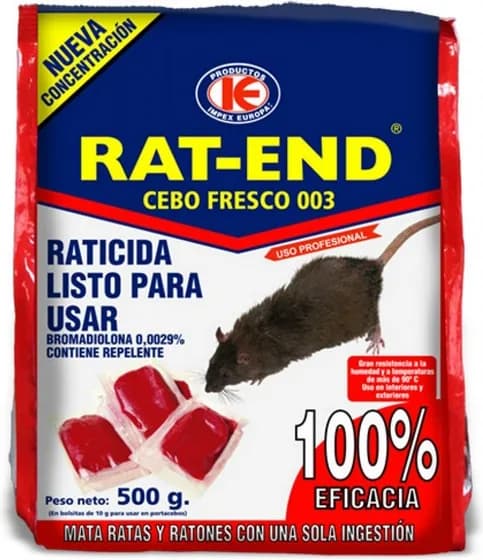 Raticida Cebo Fresco Rat-end 500gr — foto principal