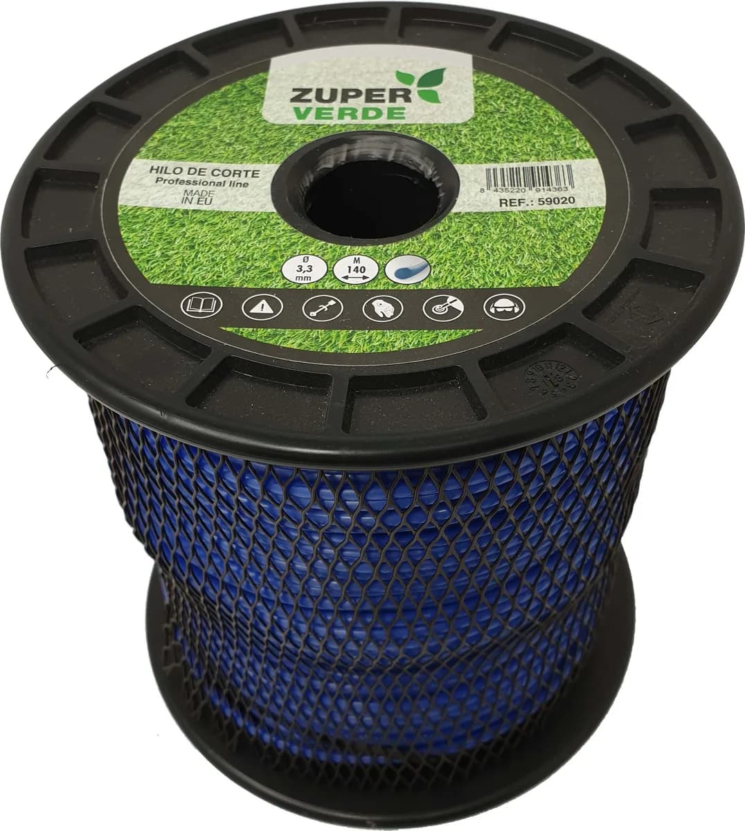 Hilo Desbrozadora Profesional Zuperverde Nylon Redondo 3,3x140m Azul — foto principal