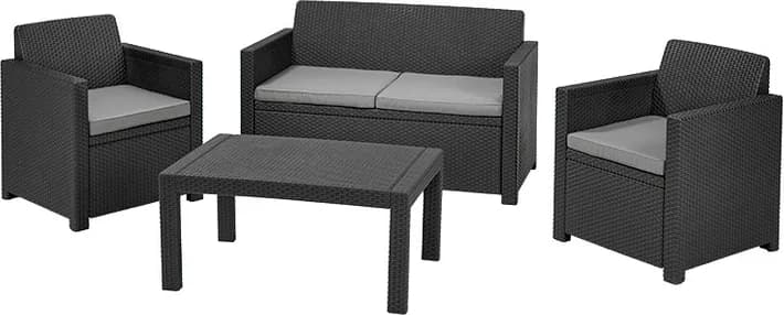 Conjunto Jardin Keter Merano Antracita — foto principal