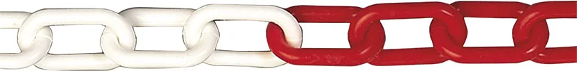 Cadena Plast.8mm.rojo/blanco 25m. — foto principal