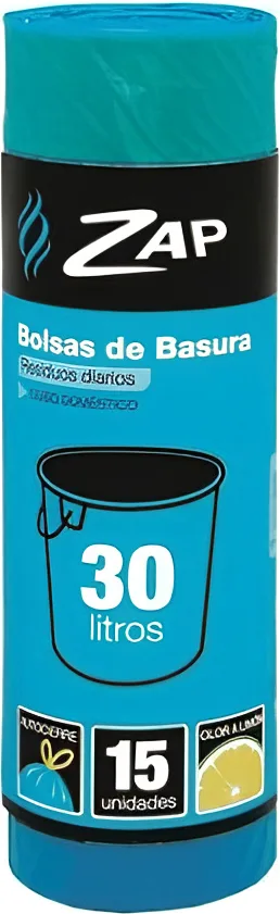 Bolsa Basura Zap Limon 15u*30l — foto principal
