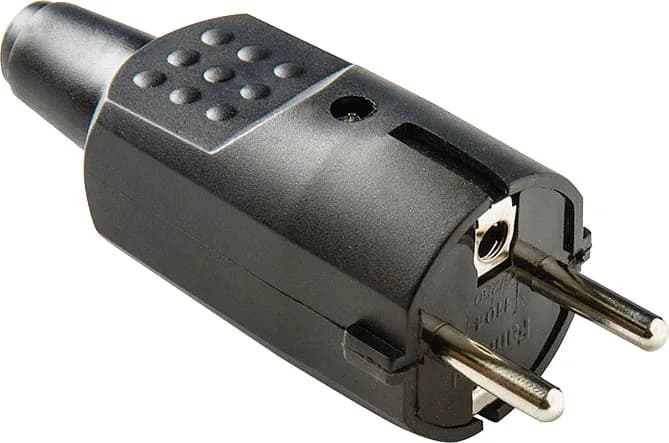 Clavija 4.8mm Caucho 16a-250v Negro Duolec — foto principal