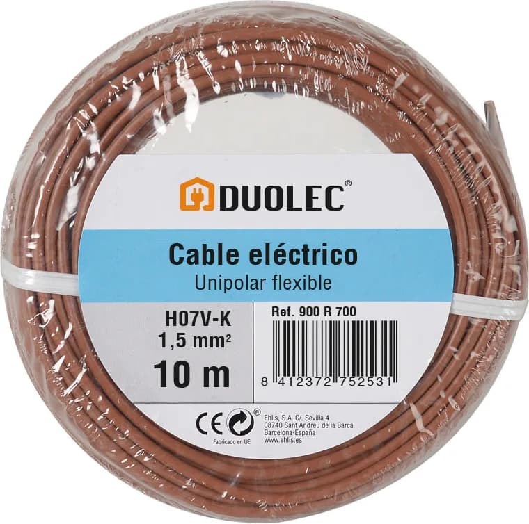 Cable Electrico 1.5mm*10m Marron Duolec — foto principal