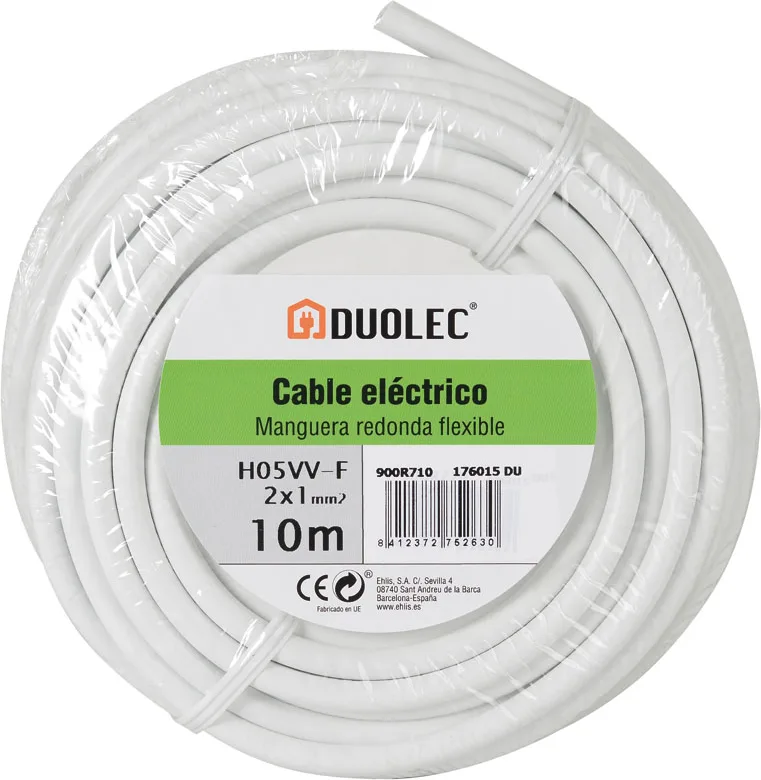 Cable Electriico Manguera Redondo 3x1,5 10m Bl Duolec — foto principal