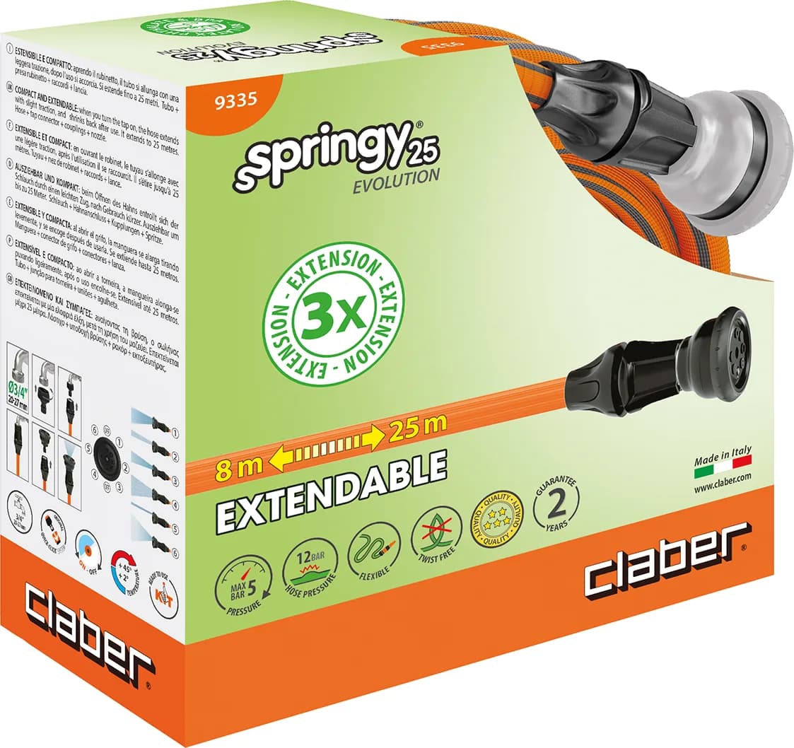 Manguera Extensible Claber Springy 25 mt — foto principal