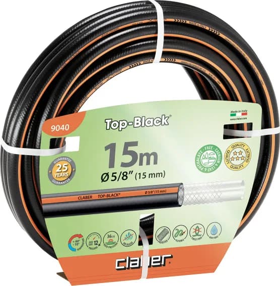 Manguera Riego Claber Top Black 15 metros 5/8" — foto principal