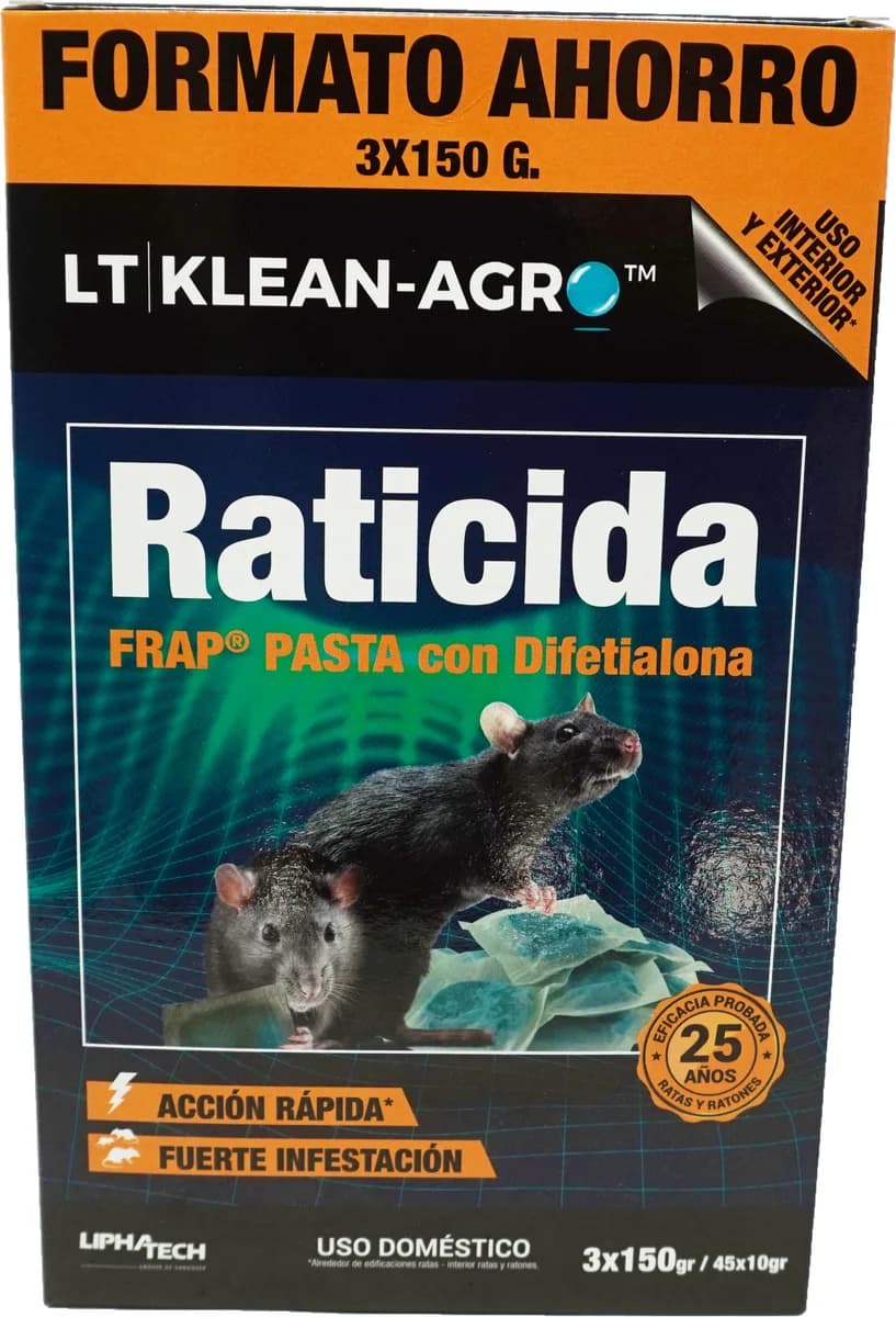 Raticida Klean Agro Pasta Fresca 450 gr — foto principal