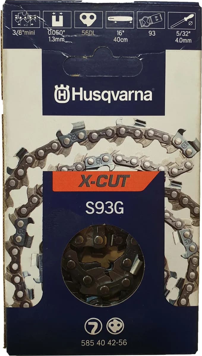 Cadena Motosierra Husqvarna S93g 52 Eslabones 1.3mm Paso 3/8 — foto principal