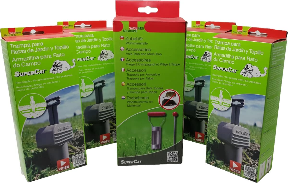 Pack Ahorro 4 Trampas Topillos + Perforador — foto principal