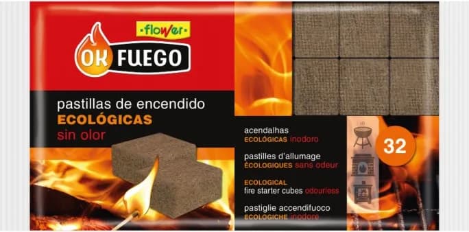 Caja de 24+8 Pastillas de Encendido Ok Fuego Ecologica — foto principal