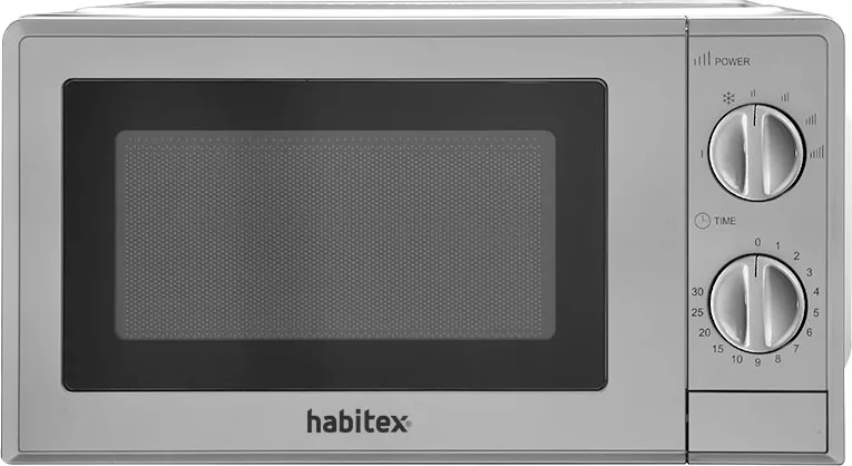 Microondas 20 L.700w Mecanico Cromado Habitex — foto principal