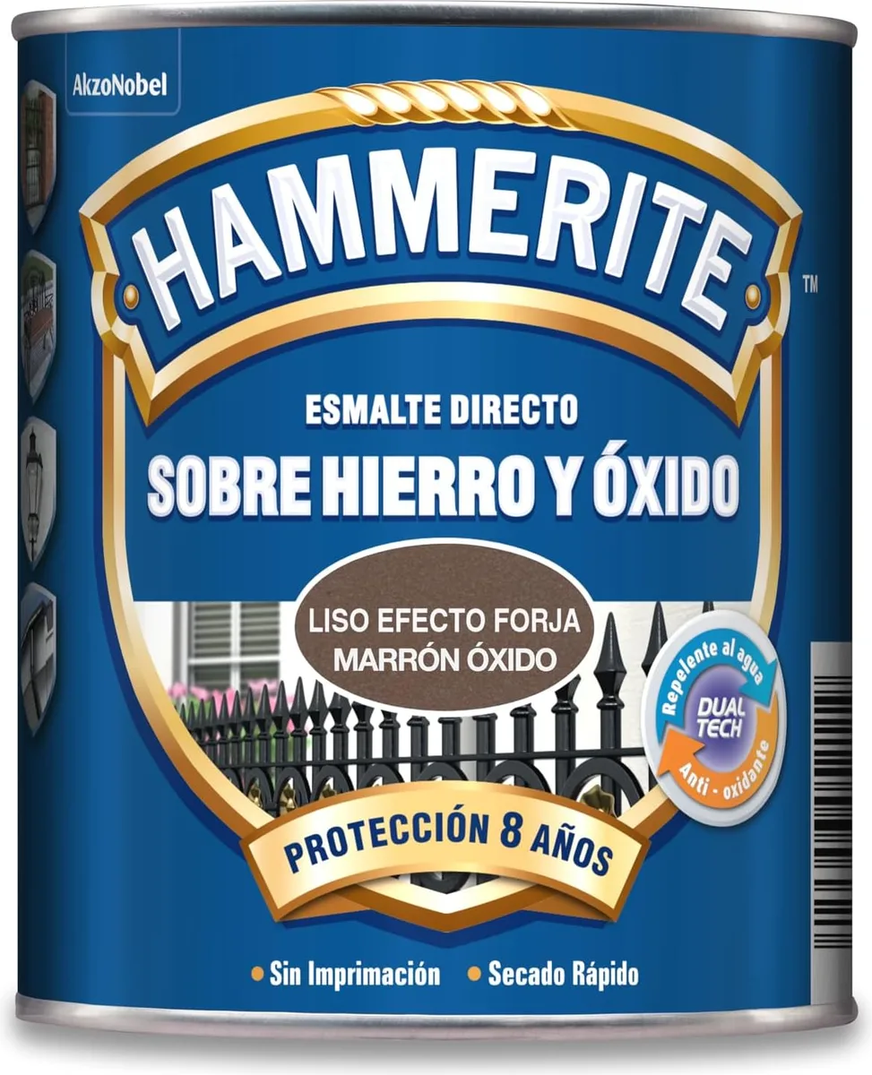 Esmalte Metalico Directo Hammerite Forja Marron 750ml — foto principal