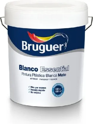 Pintura Plastica Essential Interior Blanco Bruguer 15 L — foto principal