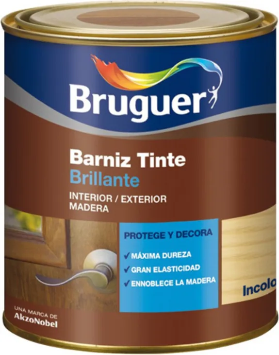 Barniz Tinte Brillante Bruguer Castaño 0.25l — foto principal