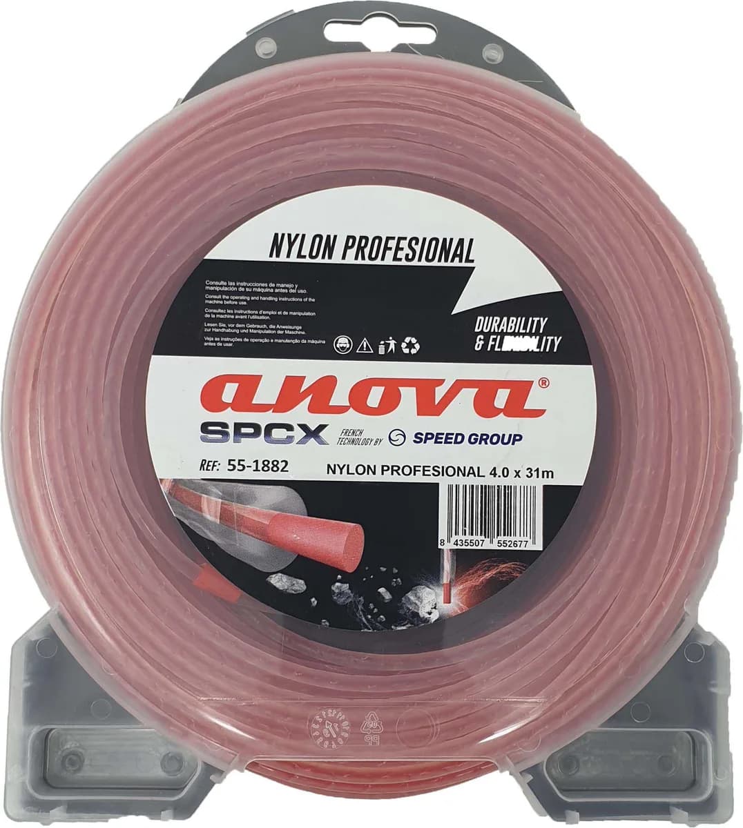 Hilo Nylon Desbrozadora Spcx Dispenser 4mm 31 Metros — foto principal