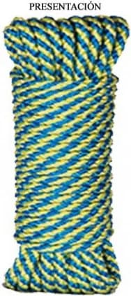 Cuerda Polipropileno / Helicoidal 5mm 25 metros Amarillo/azul — foto principal
