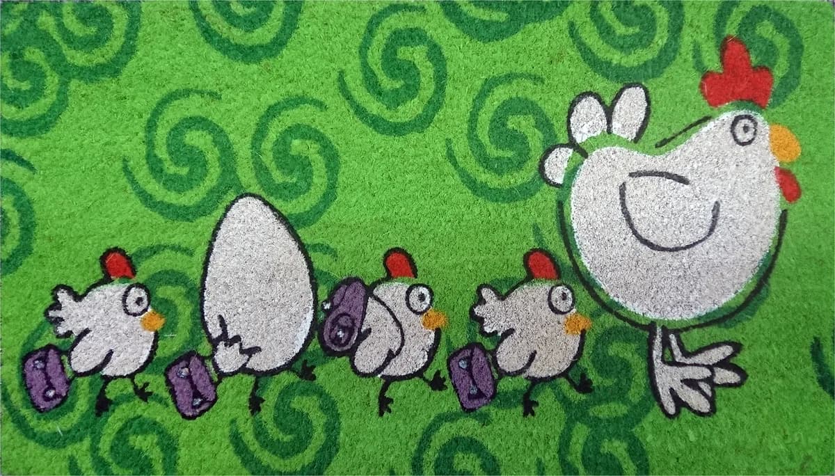 Felpudo Coco Blanco Mascotas 40x70 — foto principal