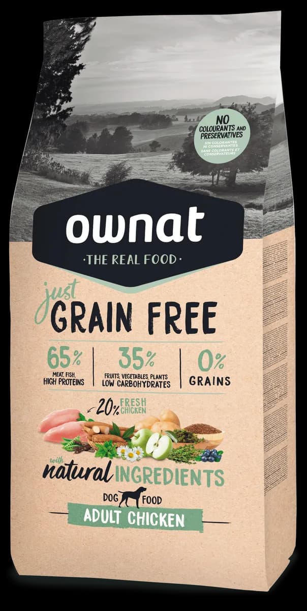 Pienso Perros Ownat Just Grain Free Adult Pollo 14 kg — foto principal